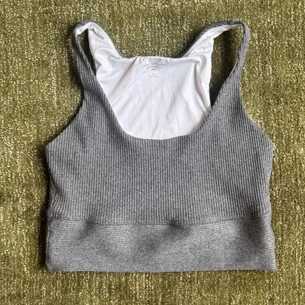 Year-of-ours Women's Grey and White Bra
